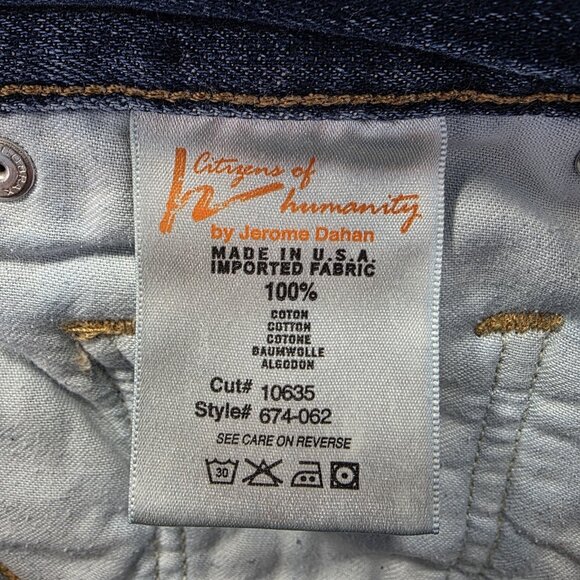 Citizens of Humanity Jeans Mens 34x32 Perfect Selvedge Made in USA 674-062 - Picture 11 of 15